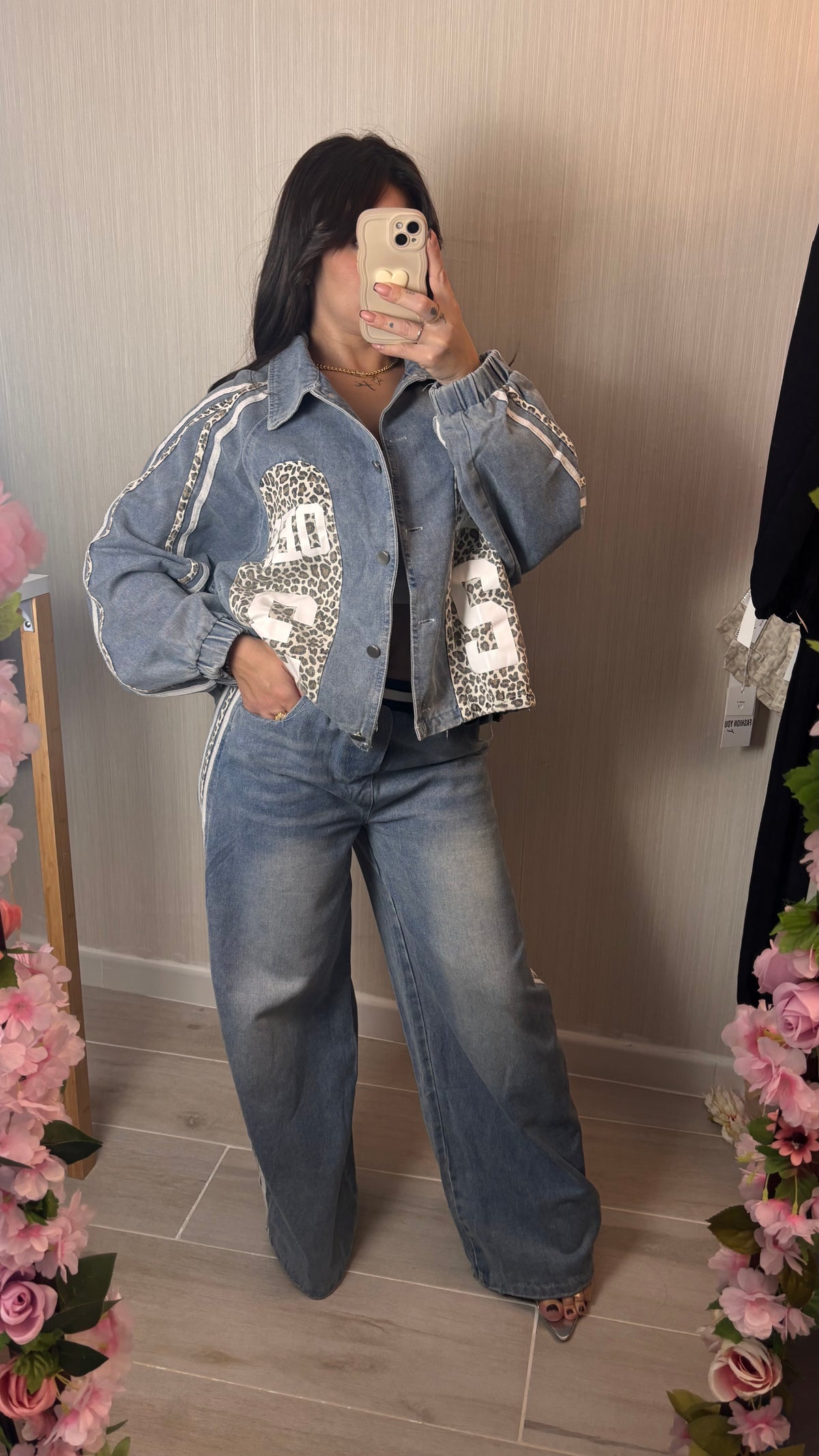 Conjunto Demin claro