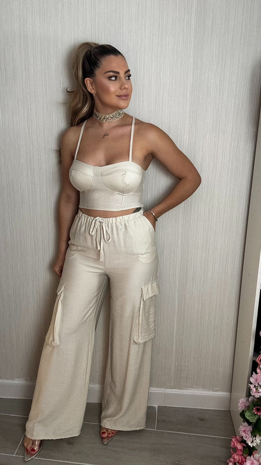 Conjunto Sara beige