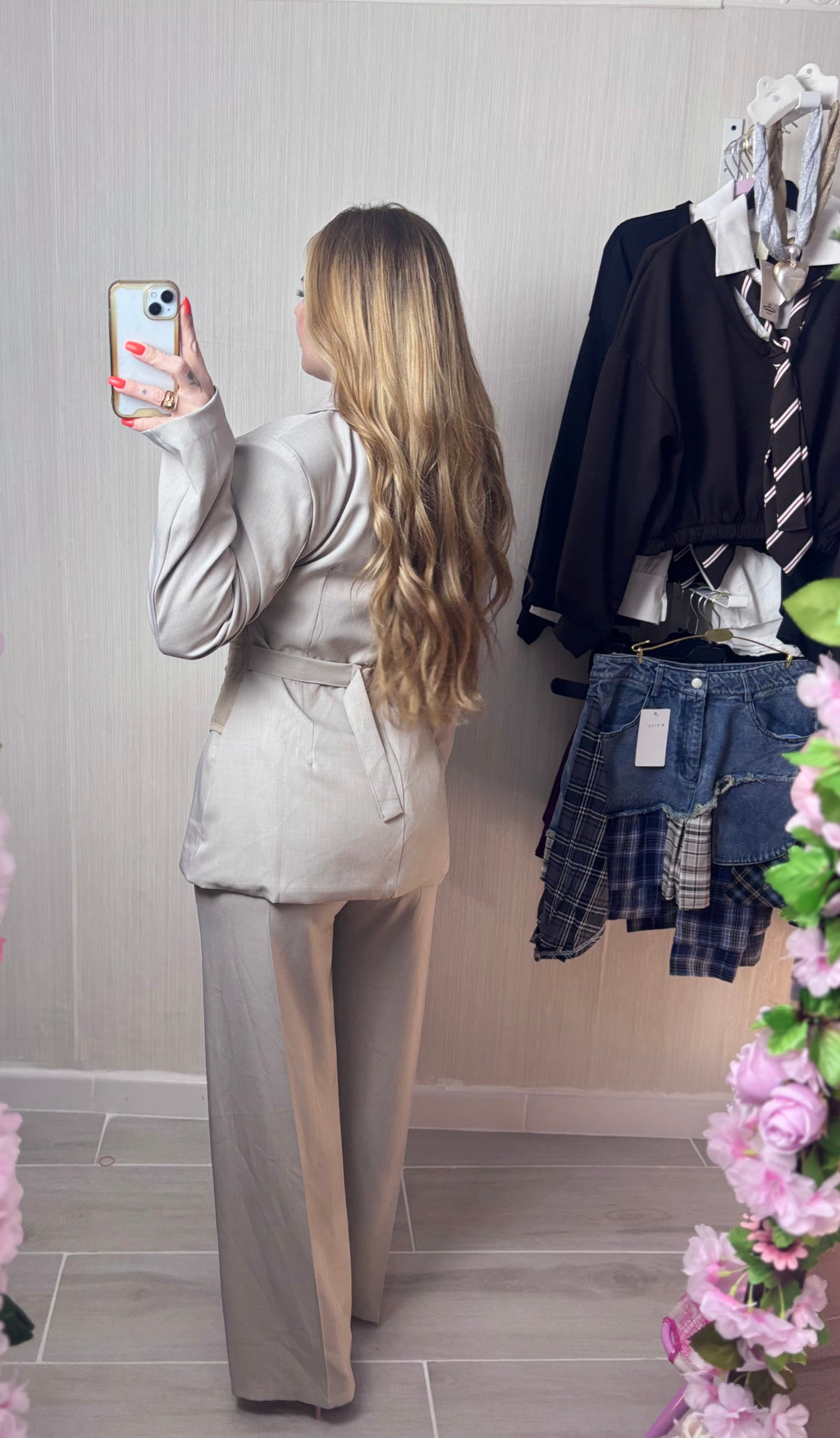 Conjunto Corsé taupe