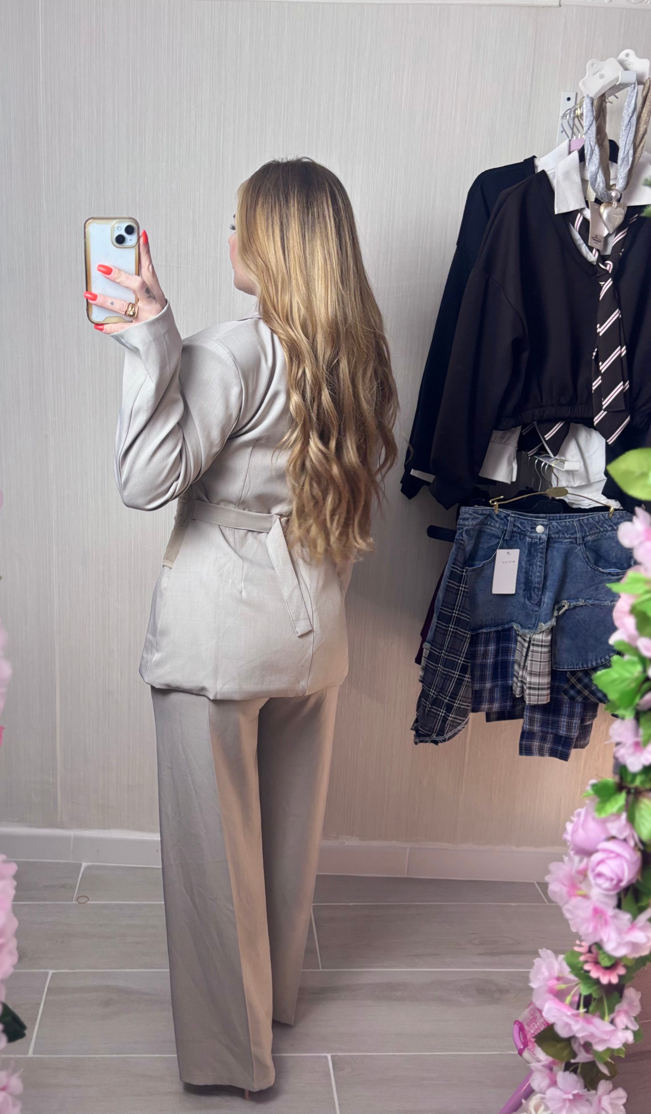 Conjunto Corsé taupe