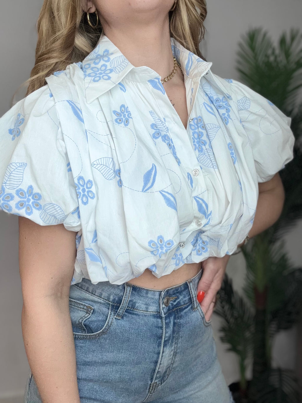 Camisa bordado blanca