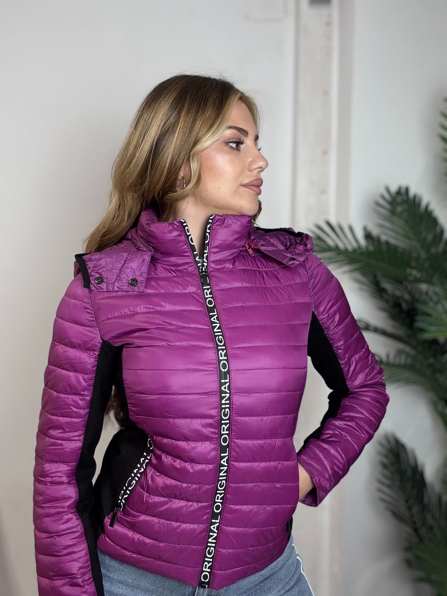 Chaqueta plumífero fino
