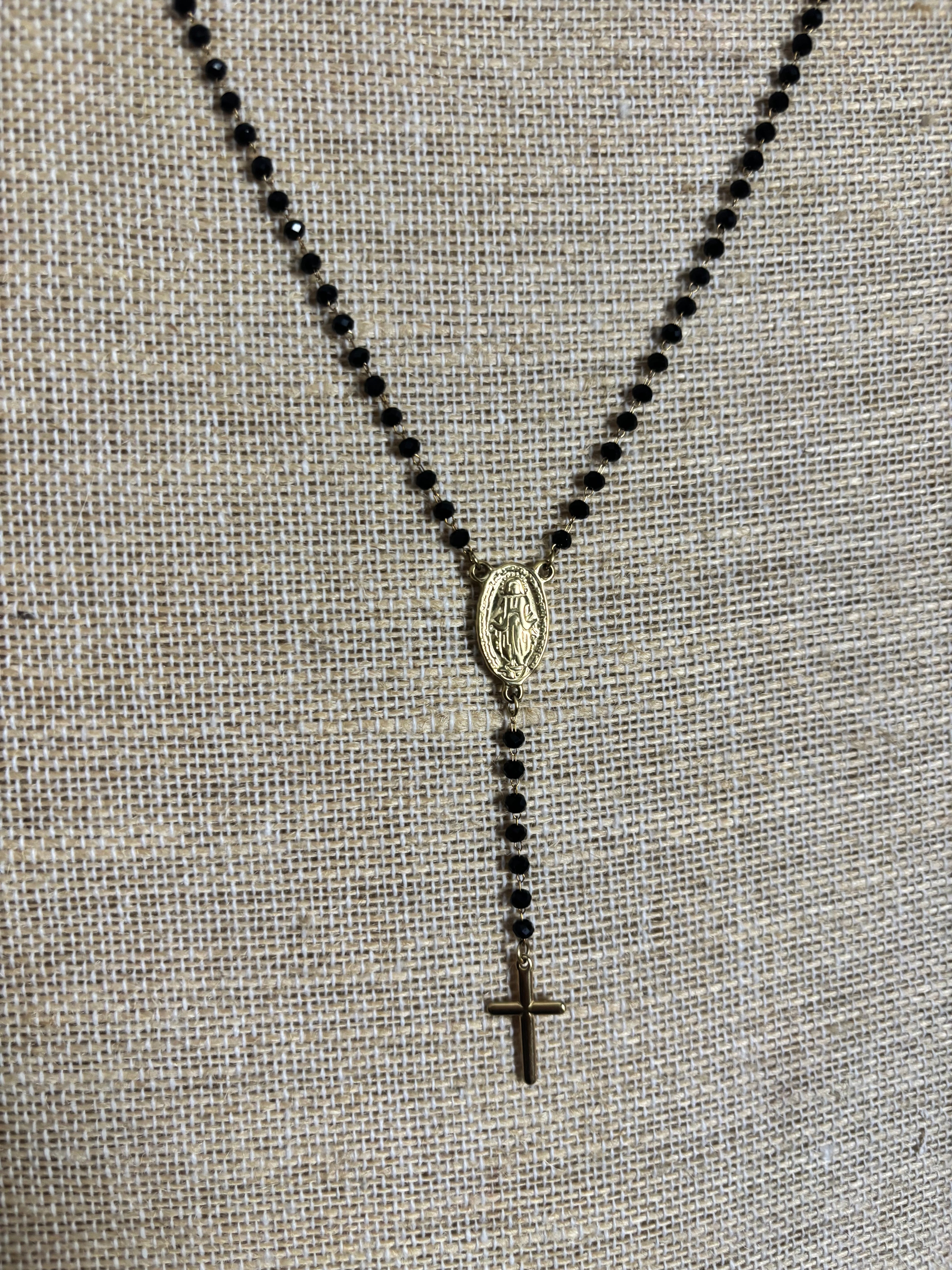 Collar Rosario piedras