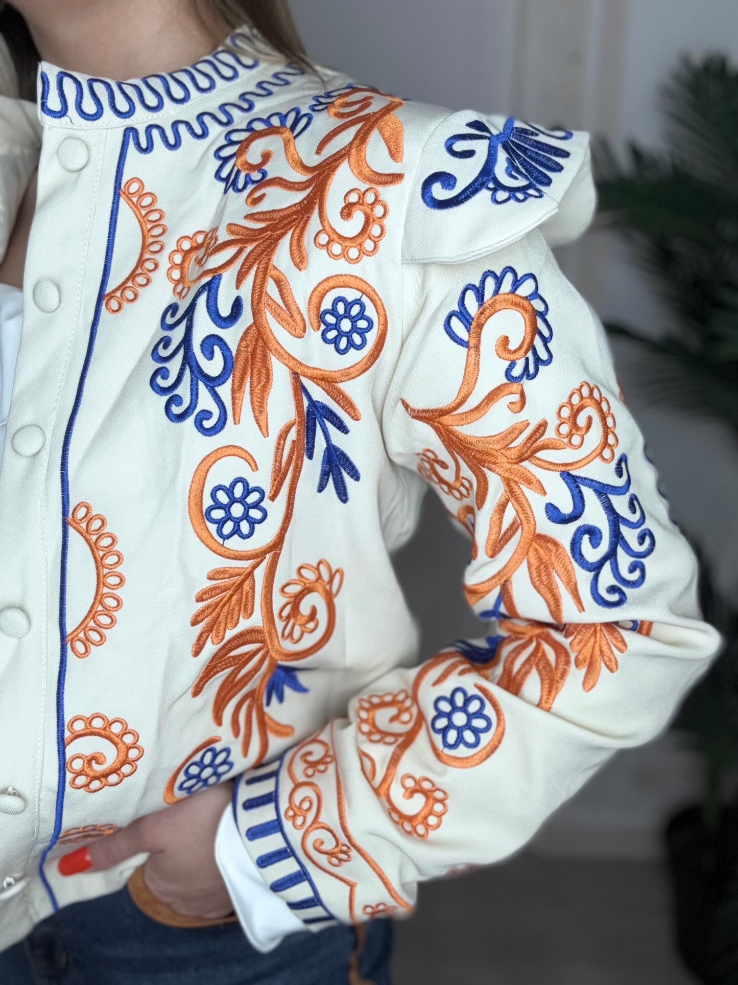 Chaqueta Exclusiva Bordado