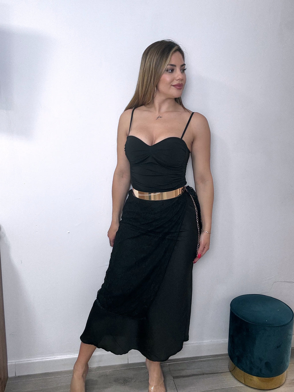 Falda deluxe negra