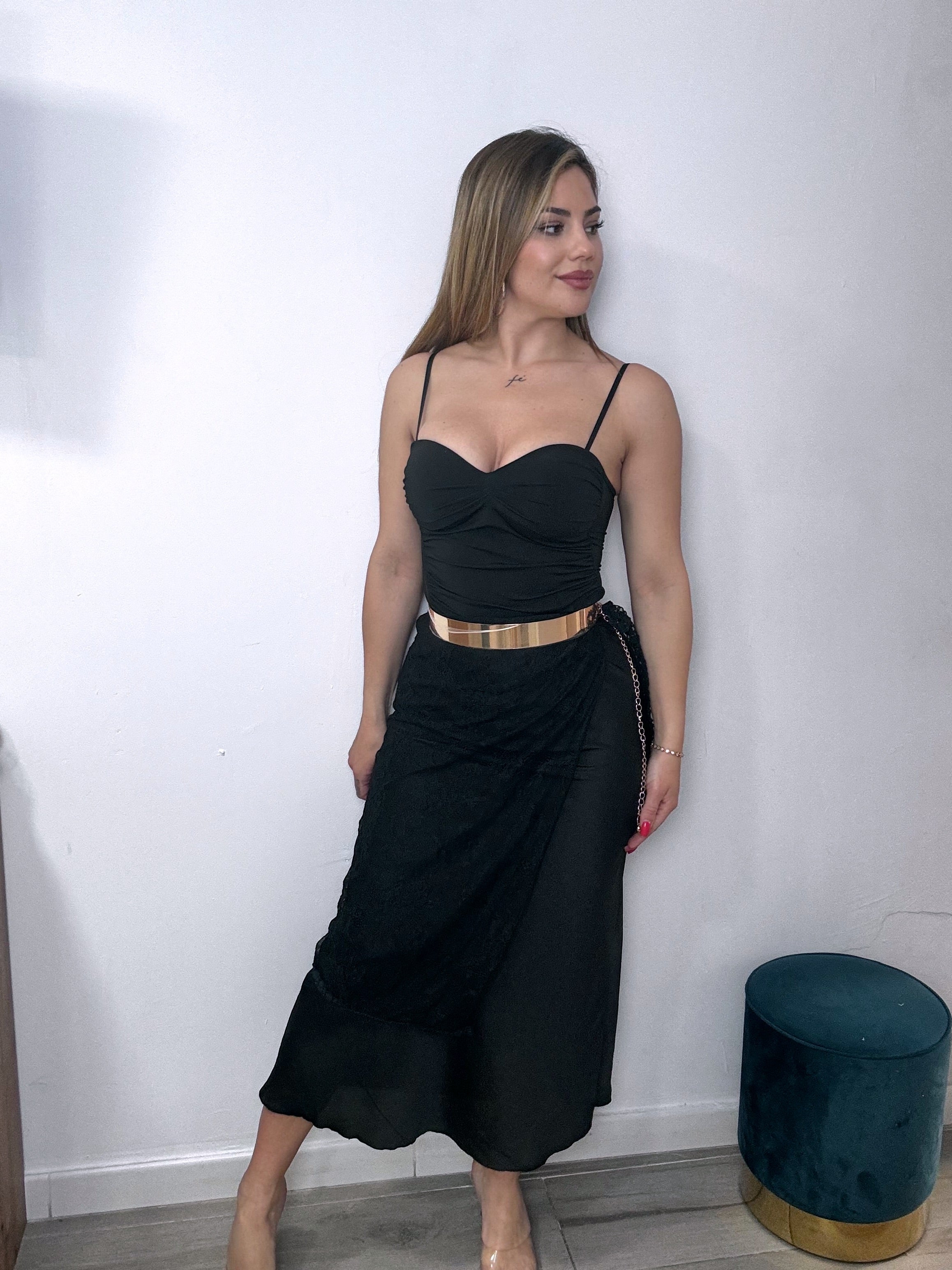Falda deluxe negra
