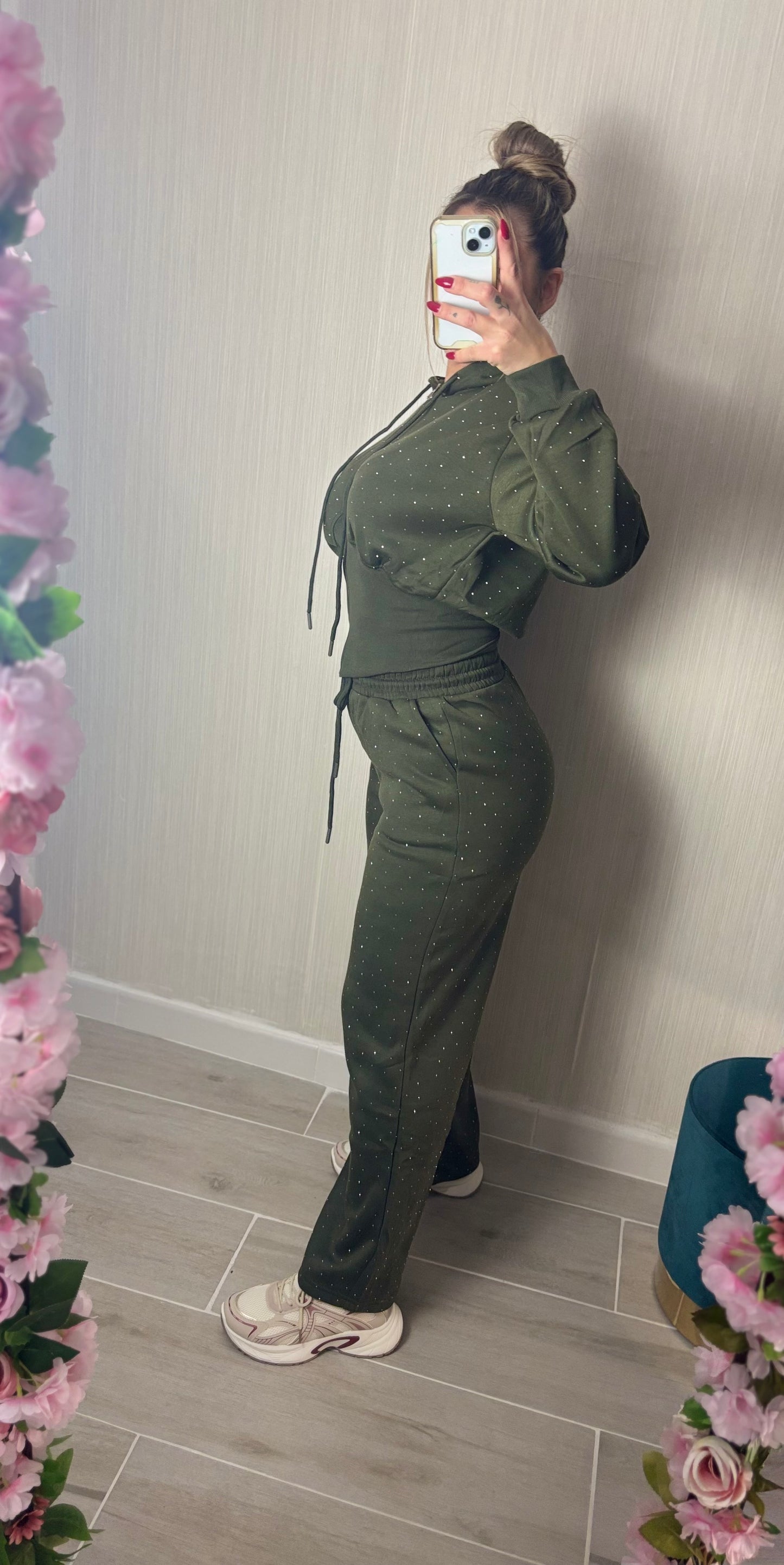 Conjunto brillo verde