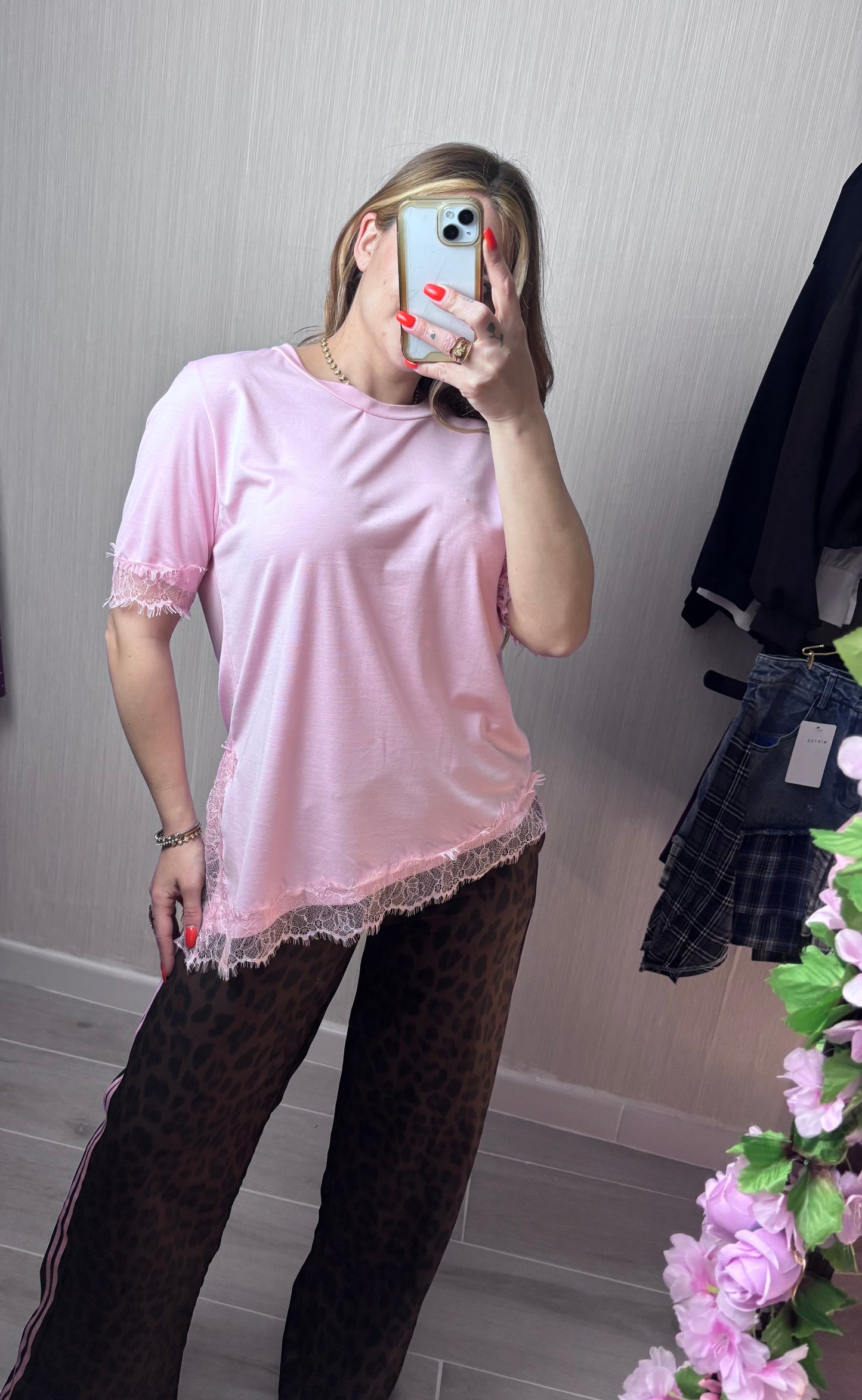 Camiseta lencera pink