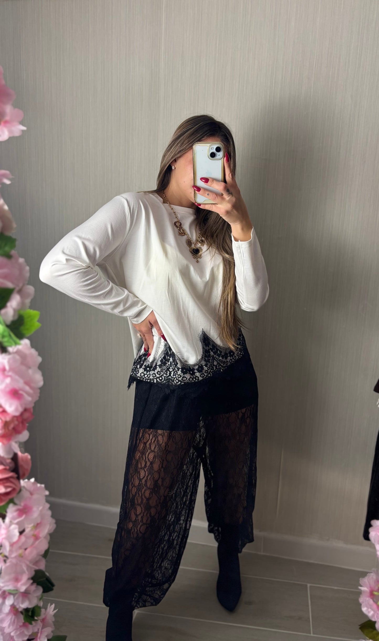 Pantalón encaje black