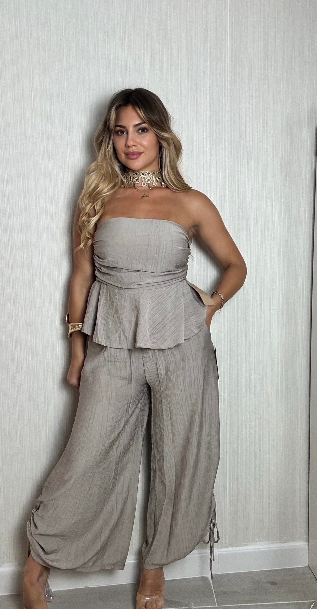 Conjunto Sara Taupe