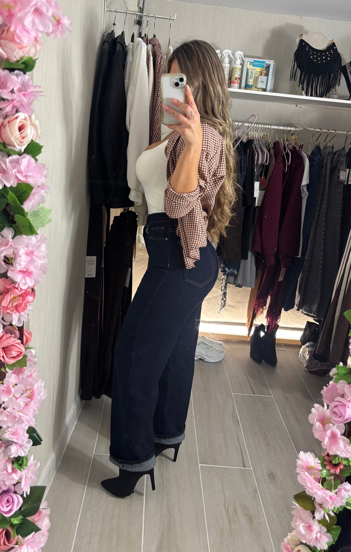 Pantalón vaquero doble botón