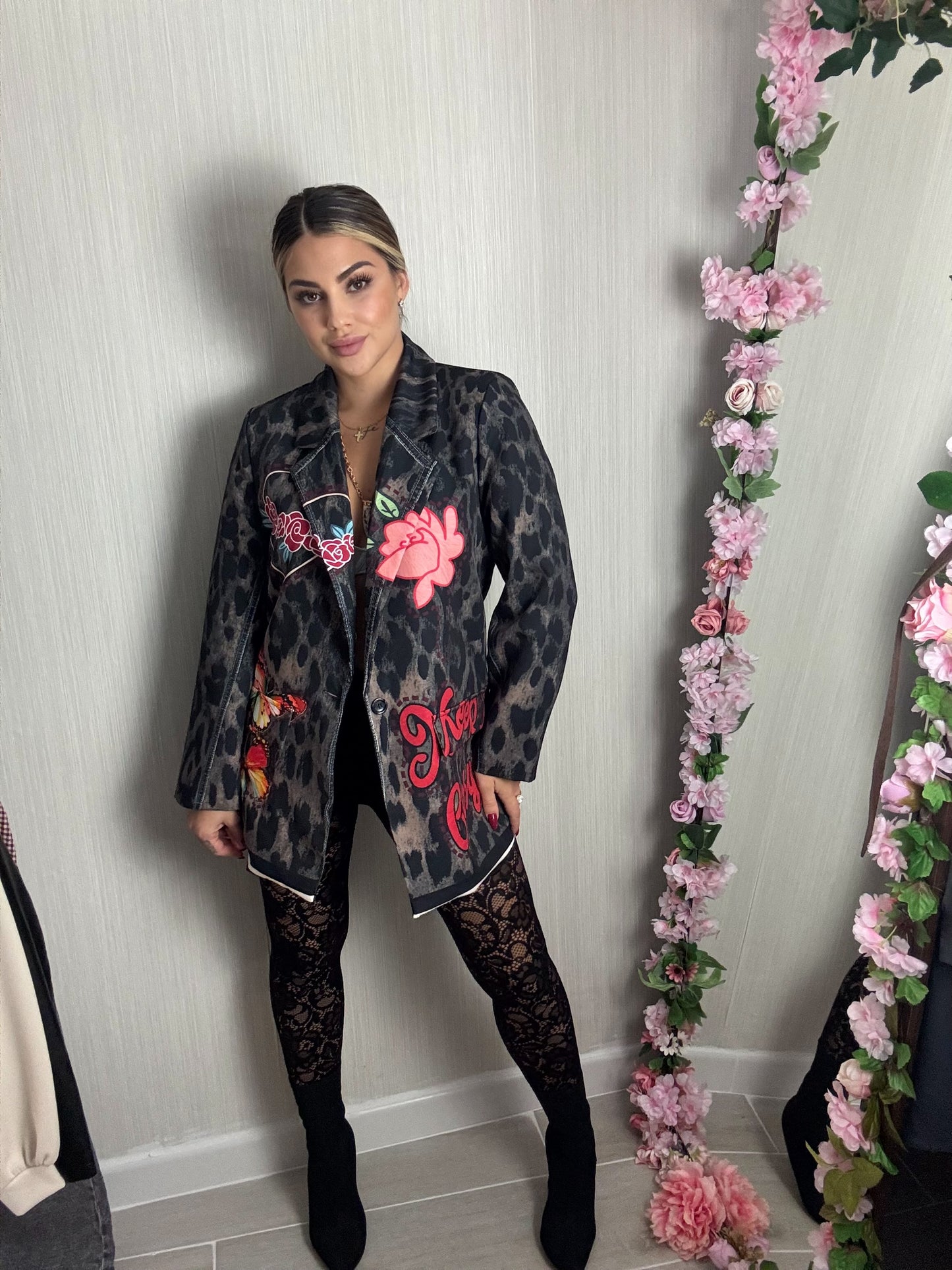 Blazer estampado Lyon