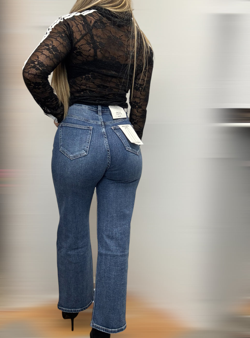 Pantalón vaquero doble botón