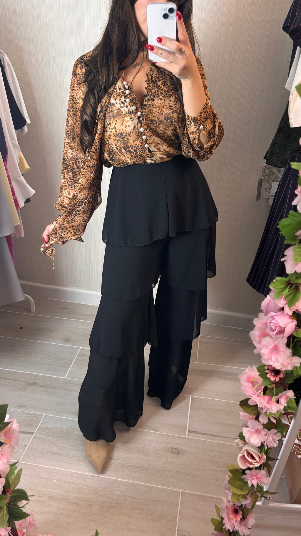 Pantalón volantes