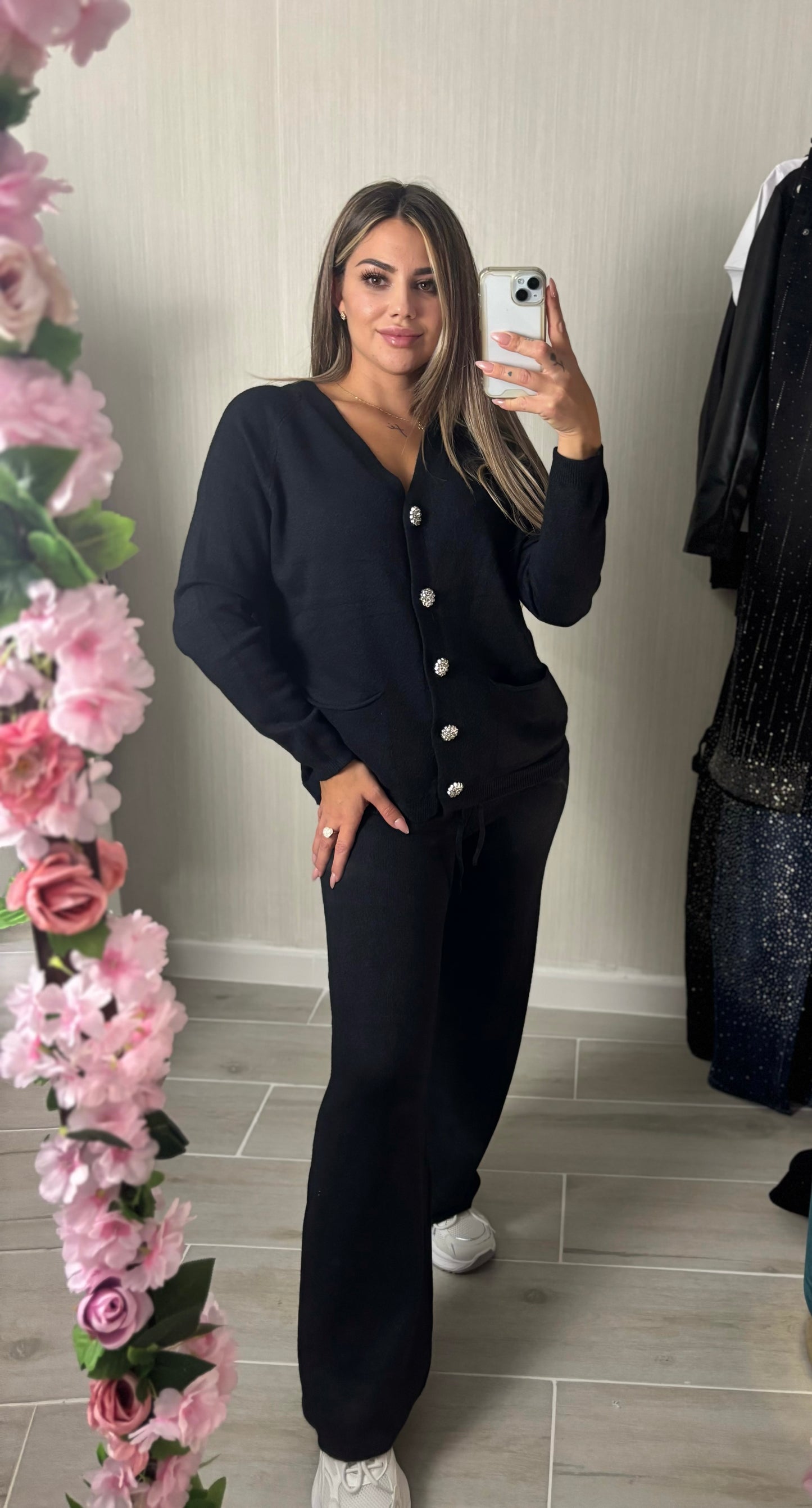 Conjunto punto details negro