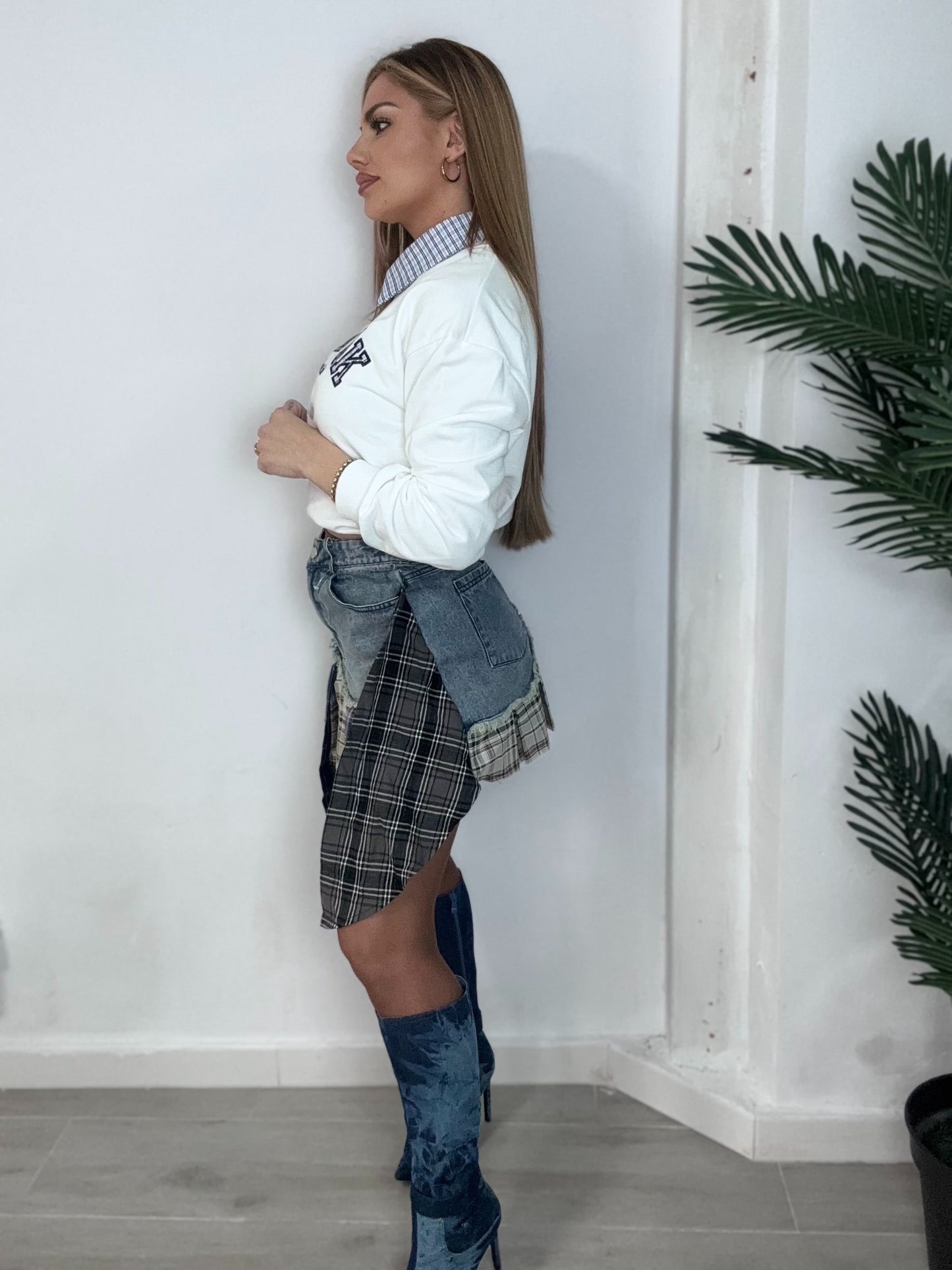 Falda desigual  Denim