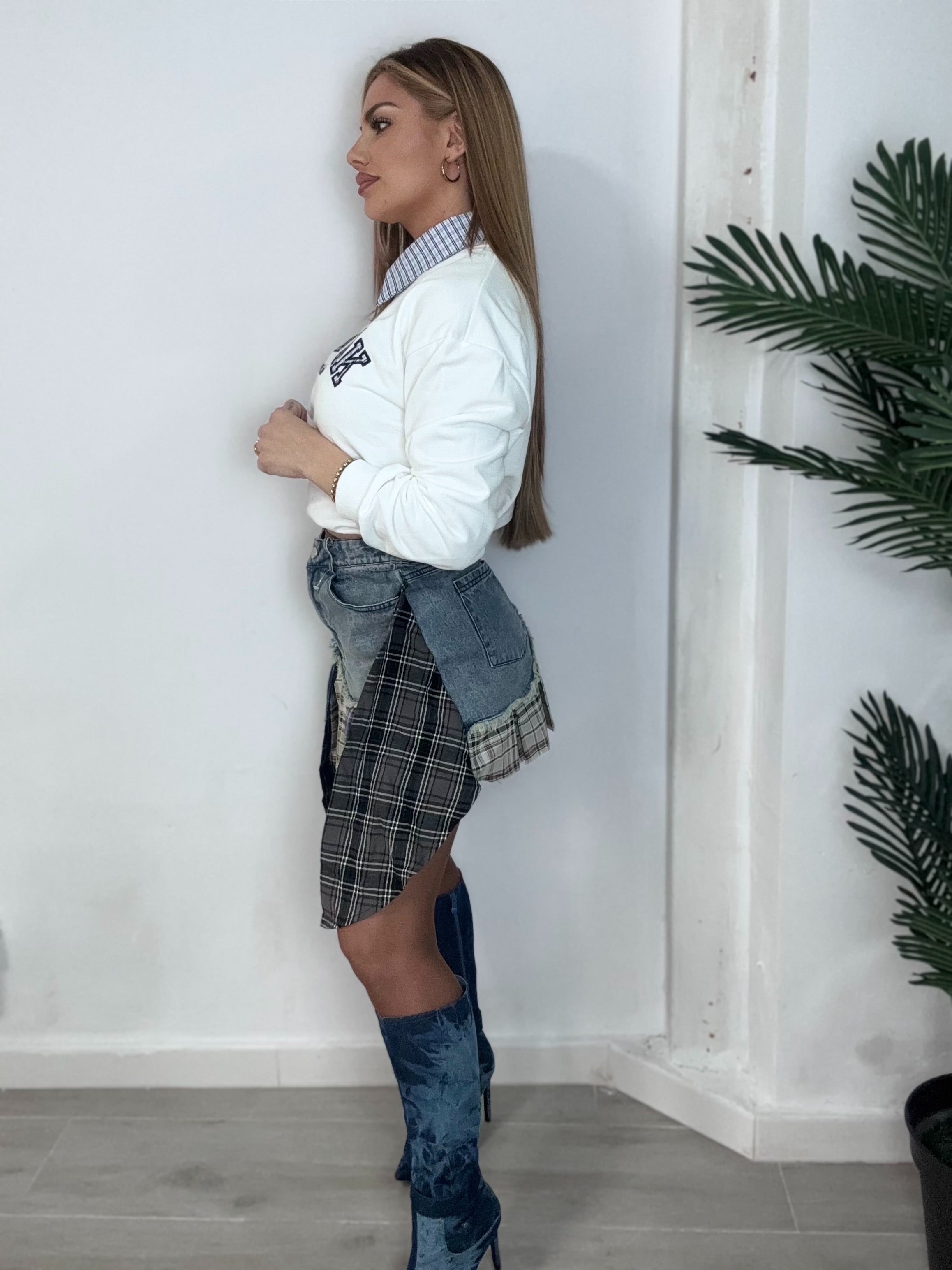 Falda desigual  Denim
