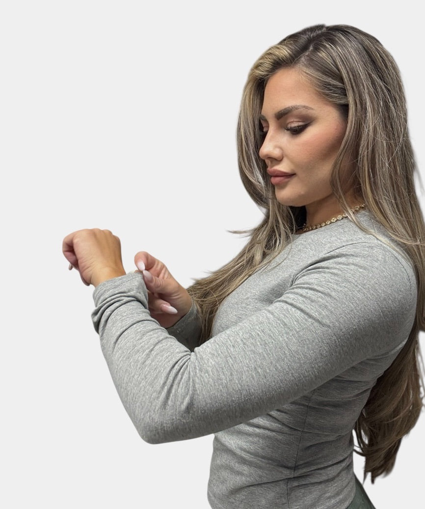 Camiseta básica gris