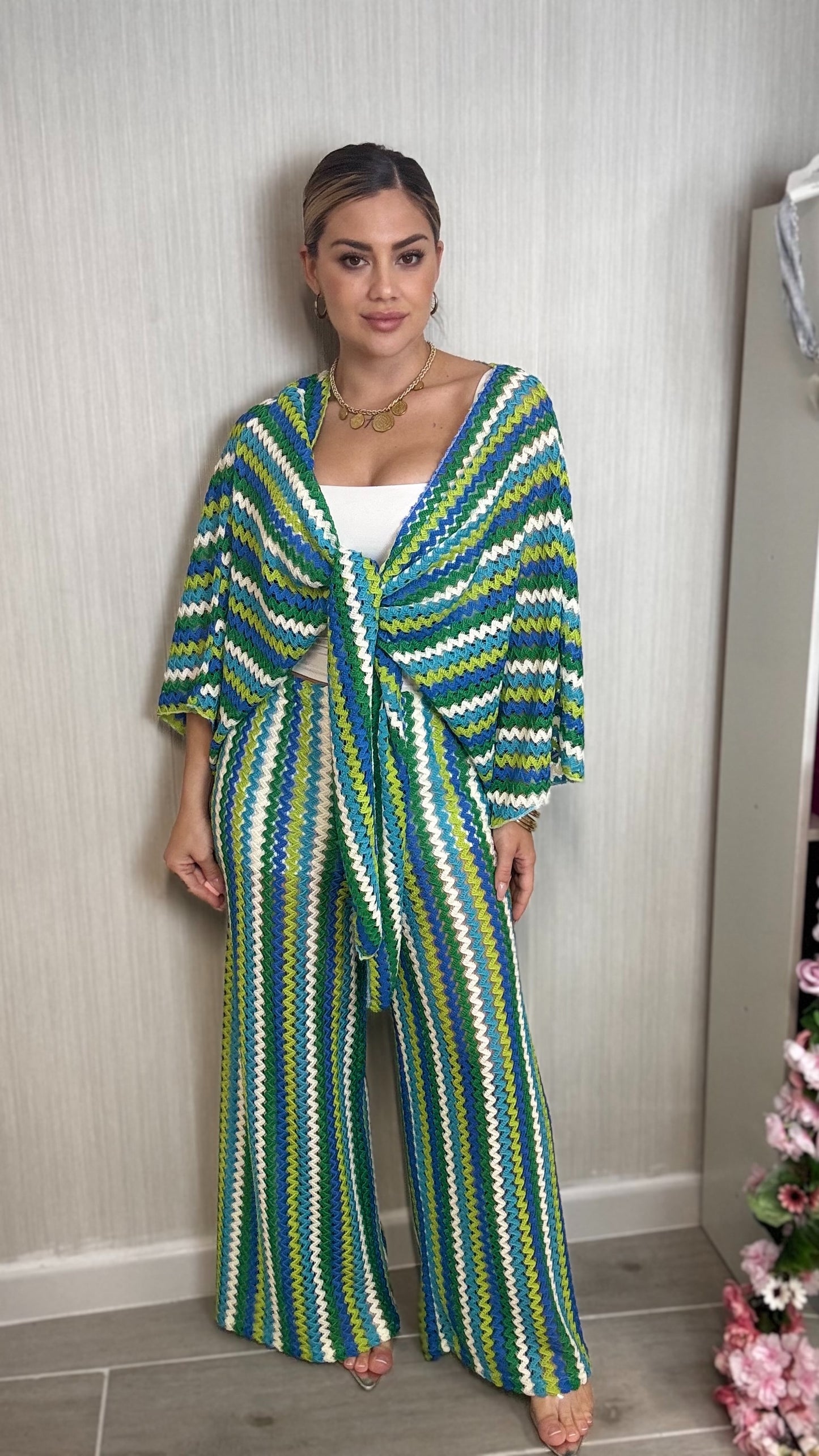 Conjunto crochet verde