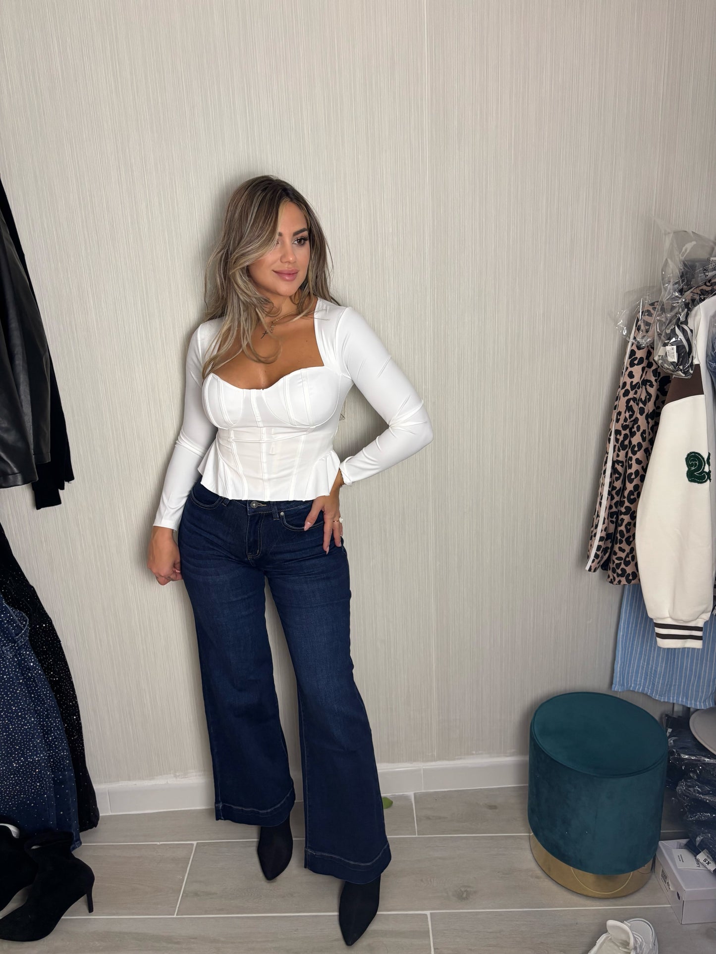 Pantalón denim-Saum