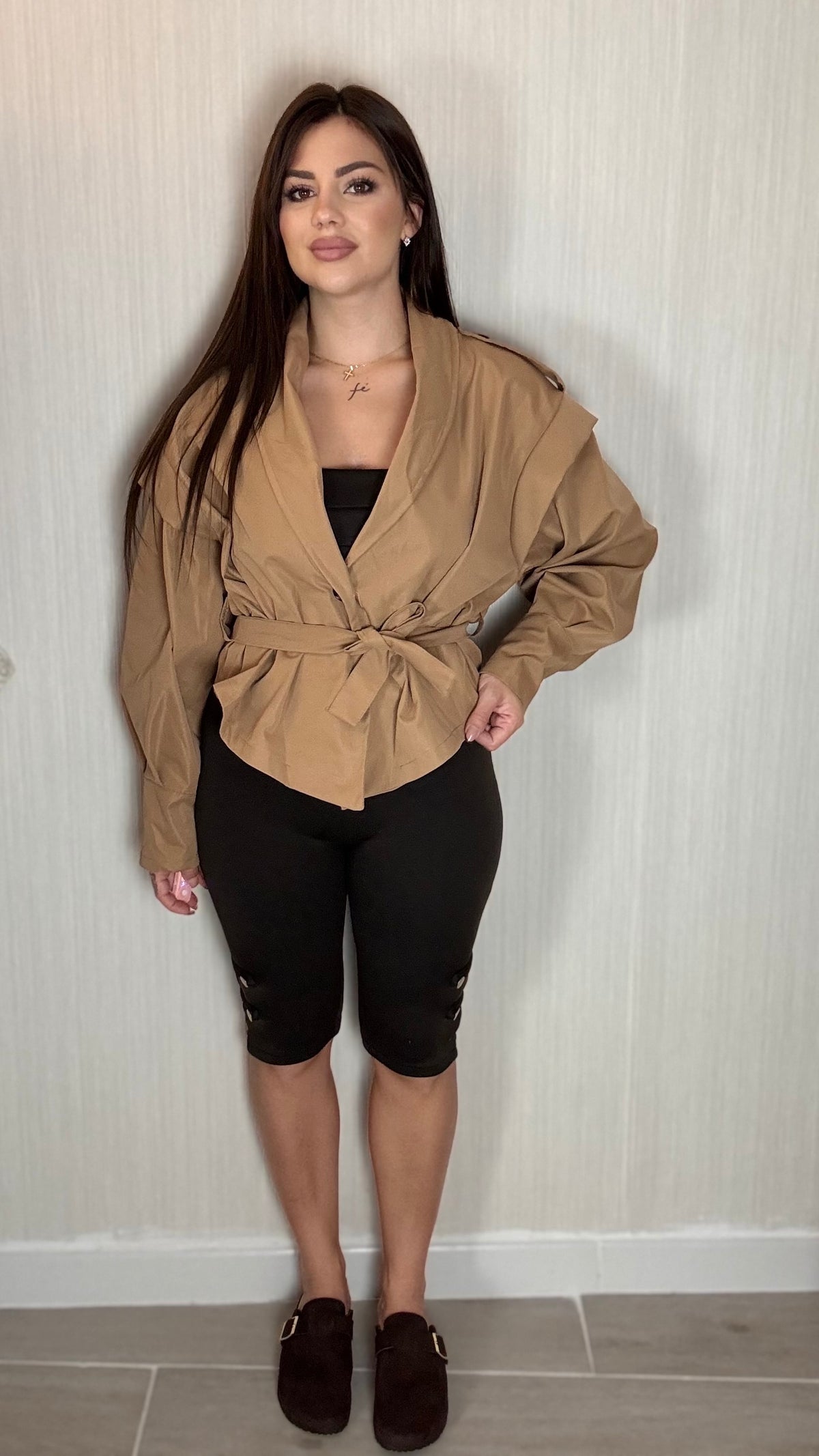 Gabardina Camel
