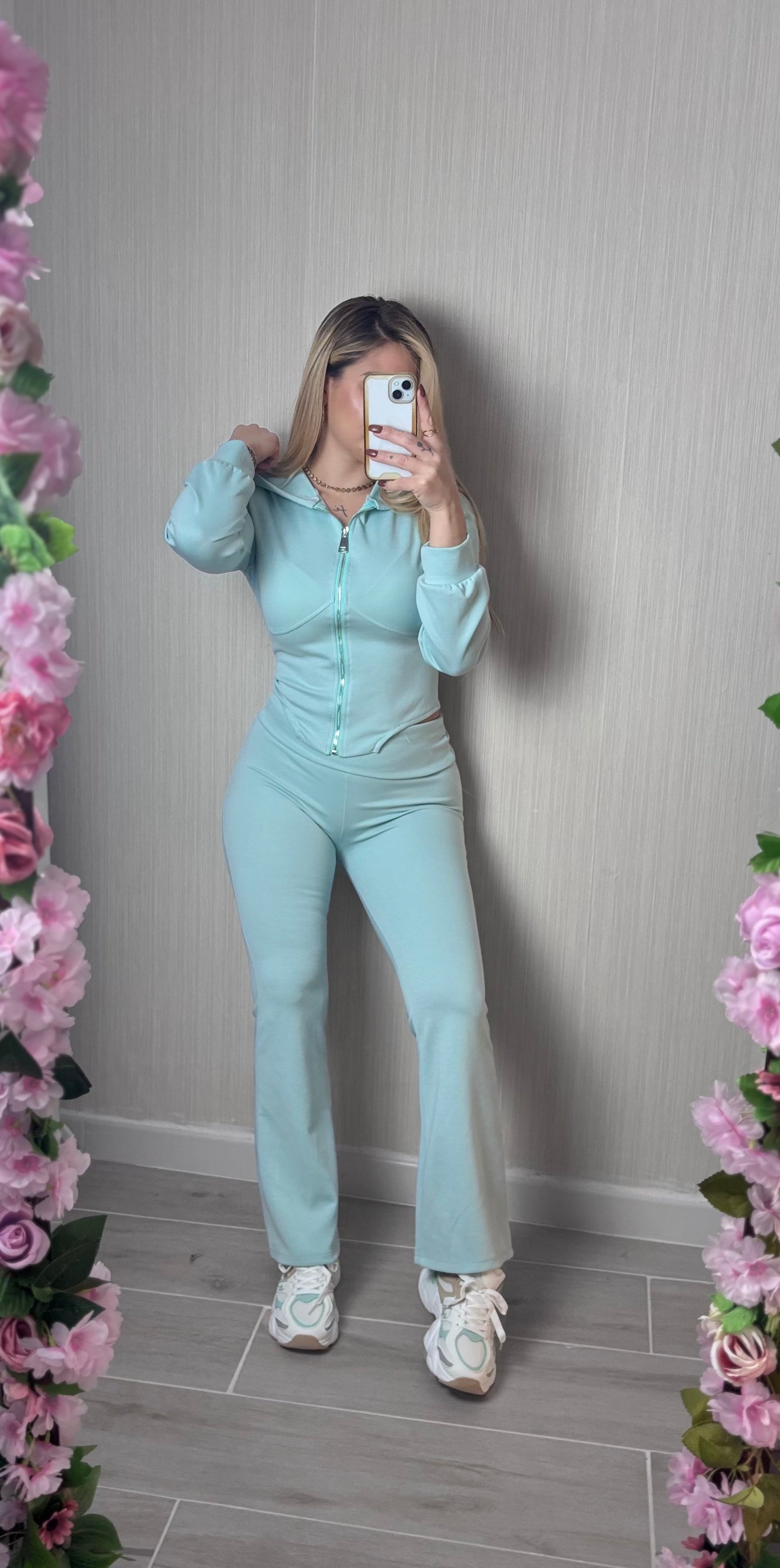 Conjunto Alma verde agua