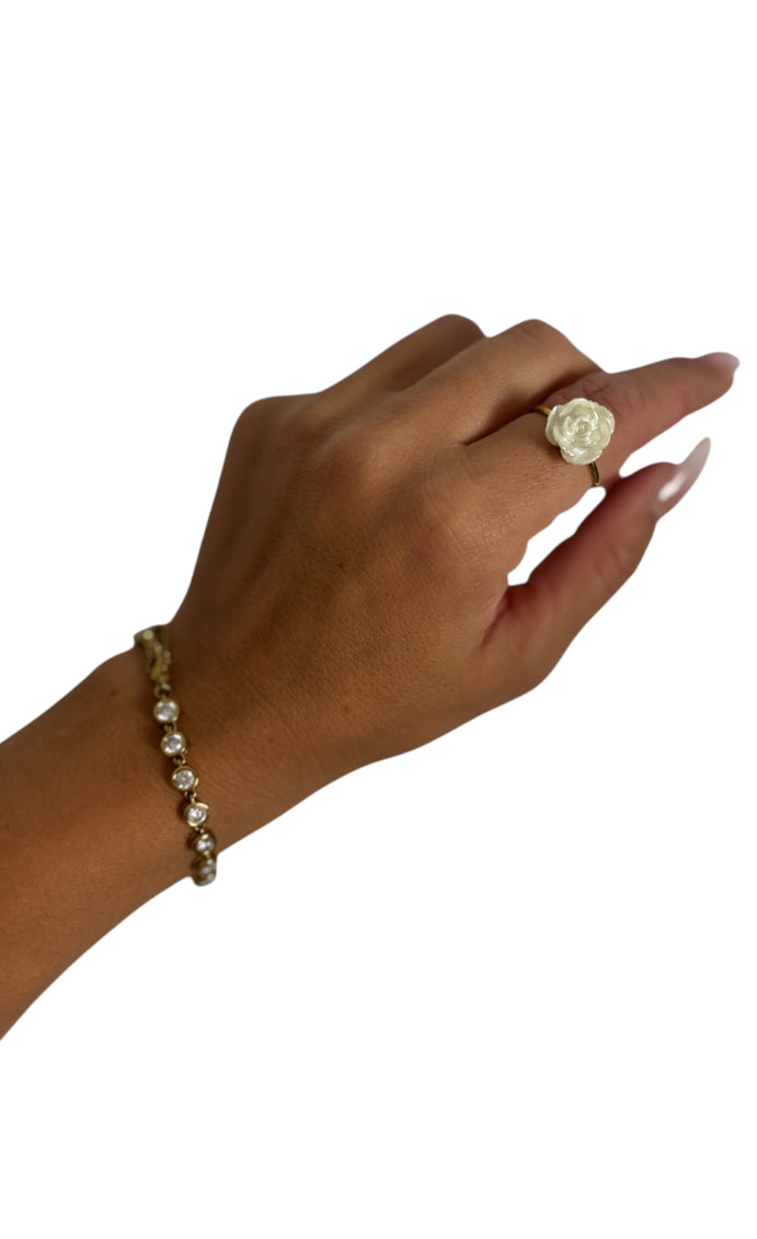 Anillo Rosa Blanca