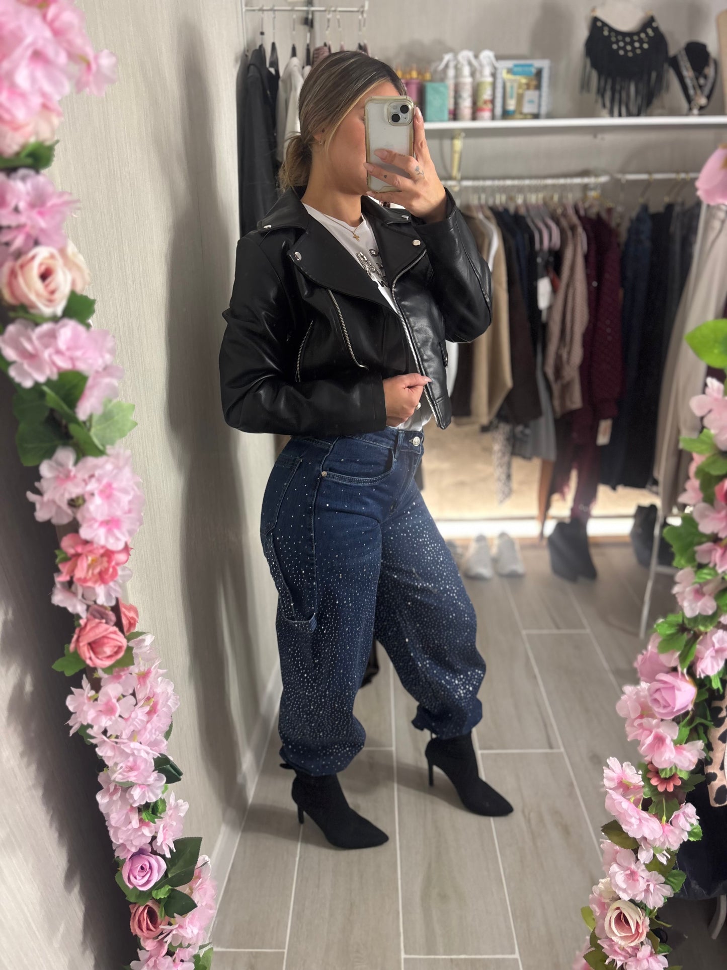 Pantalón vaquero brillo