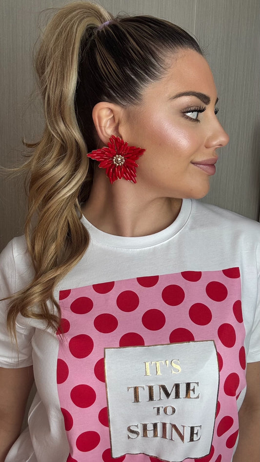 Pendientes flor